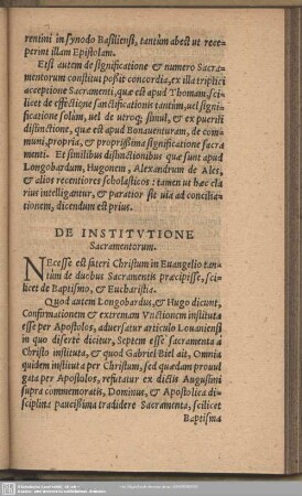 De Institutione Sacramentorum