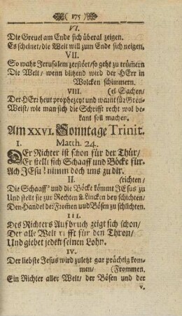 Am XXVI. Sonntage Trinit. Matth. 24.