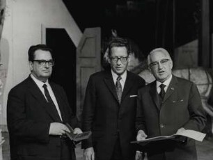 [Ende der Generalintendantenzeit an der Deutschen Oper, Prof. Dr. Egon] Seefehlner, [Prof. Werner] Stein, [Gustav Rudolf] Sellner