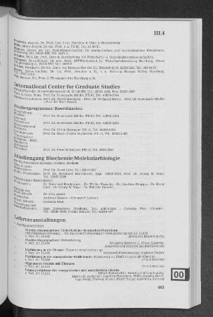 Studiengang Biochemie / Molekularbiologie