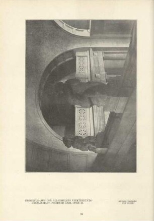 Geschäftshaus der Allgemeinen Elektrizitäts-Gesellschaft, Friedrich-Karl-Ufer 24. Oberer Umgang der Halle