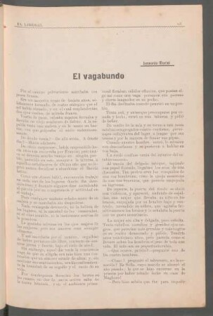 El vagabundo