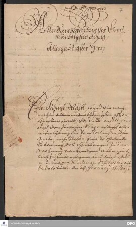 Brief von Paul Anton, August Hermann Francke, Heinrich von Bode und Friedrich Hoffmann an Friedrich Wilhelm I., König in Preußen.