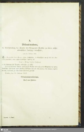 [Königliche Decrete]