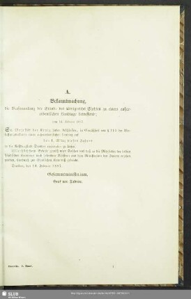 [Königliche Decrete]
