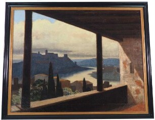 H. Allmers: Blick von der Casa Tarpea auf Aventin und Tiber (nach F. A. Stüler)