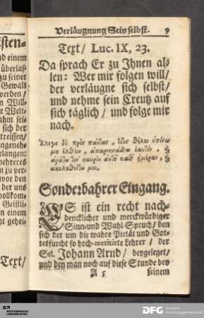 Sonderbahrer Eingang