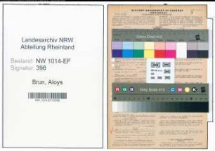 Entnazifizierung Aloys Brun , geb. 03.06.1900 (Lehrer)