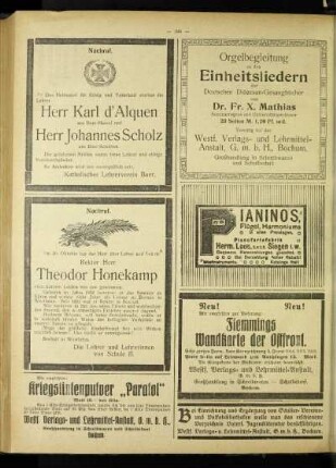 Nachruf : [Theodor Honekamp]
