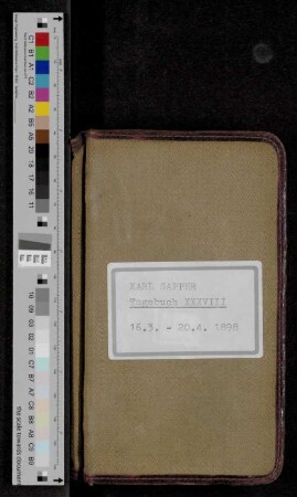 [Tagebuch XXXVIII]
