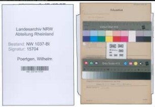 Entnazifizierung Wilhelm Poertgen , geb. 23.03.1898 (Gastwirt)