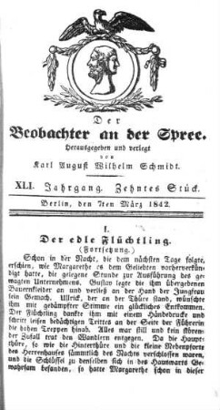 10. Stueck, 7. Maerz 1842