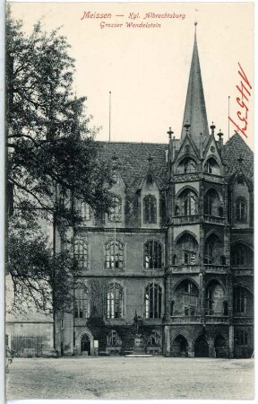 Meißen. Albrechtsburg mit Gr. Wendelstein