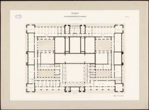 Reichstag, Berlin: Grundriss 2. OG 1:100