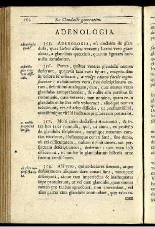 De Glandulis generatim.