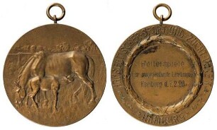 Hamburg: Tragbare Preismedaille des Hanseatischen Sport- und Zuchtvereins