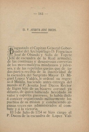 El P. Jesuita José Ducos