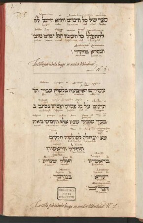 München, Hofbibliothek: Standortkatalog der hebräischen Handschriften und Drucke, 1575 - BSB Cbm Cat. 37