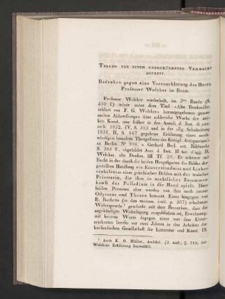 Theano von einem unbegründeten Verdacht Befreit