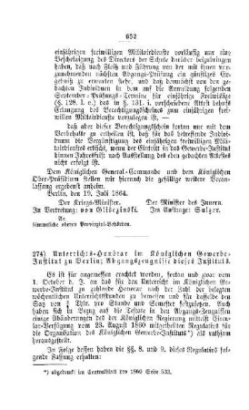 Unterrichts-Honorar im Königlichen Gewerbe-Institut zu Berlin; Abgangszeugnisse dieses Institut : [III. Gymnasien und Realschulen]