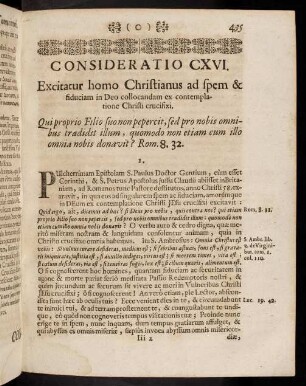435-445, Consideratio CXVI - CXVIII