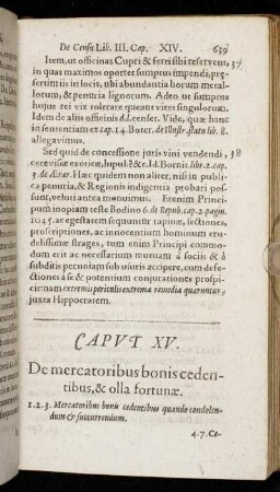 Caput XV. De mercatoribus bonis cendentibus, & olla fortunæ.