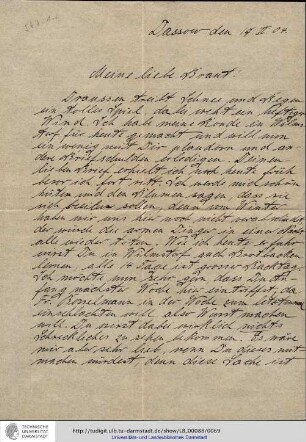 Brief vom 17.02.1904