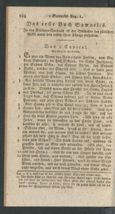 Das erste Buch Samuelis