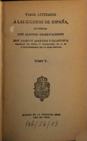 Viage literario a las iglesias de España, 5