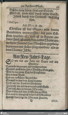 Am Neu-Jahrs-Tage