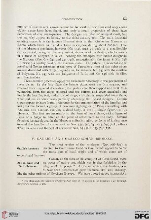 V: Gaulish and graeco-roman bronzes