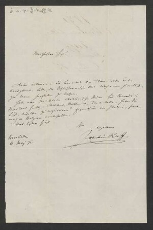Brief an Musikverlag Ed. Bote und G. Bock  : 06.05.1871