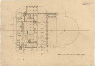 Döllgast, Hans; Bremen; Börse - Grundriss Keller