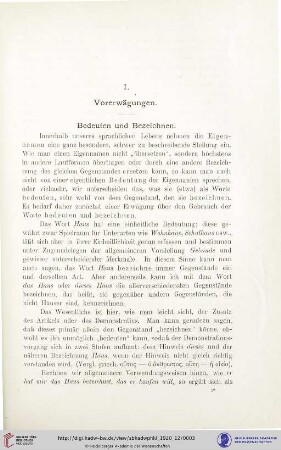 Bedeuten und Bezeichnen