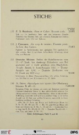 Stiche (Nr. 113-119)