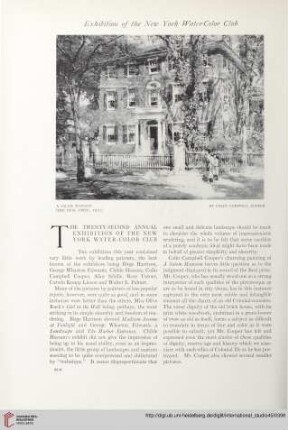 The twenty-second annual exhibition of the New York water-color club