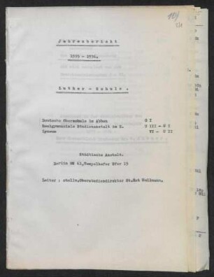 1935/36: Jahresbericht ... - 1935/36