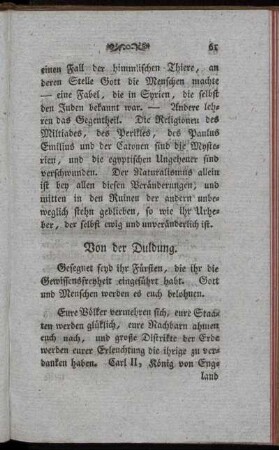 Von der Duldung.