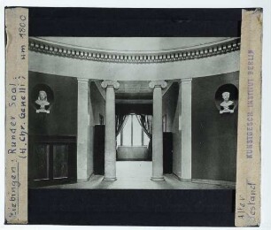 Ziebingen, Schloss (zerst.) : Innenansicht, Runder Saal