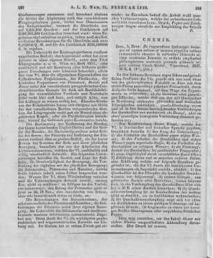 Stickel, C.: De evaporatione hydrargyri huiusque ad aquam salsam et corpora organica ratione. Commentatio chemica in certamine litterario eivium academiae Jenesis ex ordinis amplissimi philosophorum sententia praemio primario. Jena: Bran 1837