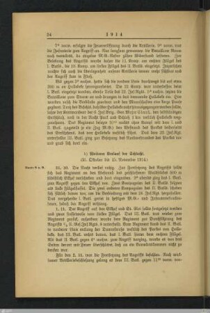 b) Weiterer Verlauf der Schlacht