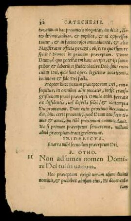 II Non adsumes nomen Domini Dei tui in vanum.