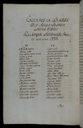 Excerpta ex grammatica anglo-saxonico-latina Ælfrici. Qui tempore Atheluuoldi Præsulis vixit, anno CIƆVI