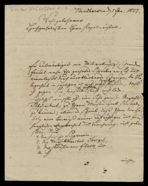 Brief von Karl Wilhelm Ferdinand Seiffart an Louis Spohr