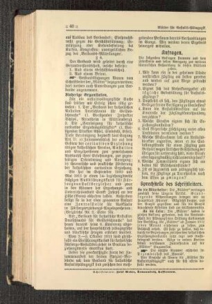 Sprechstelle des Schriftleiters