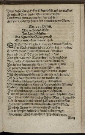 Der 101. Psalm. - Der 110. Psalm.