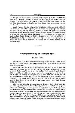 Erwachsenenbildung im deutschen Osten