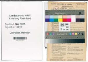 Entnazifizierung Heinrich Vielhaber , geb. 27.05.1898 (Kaufmaennischer Angestellter)