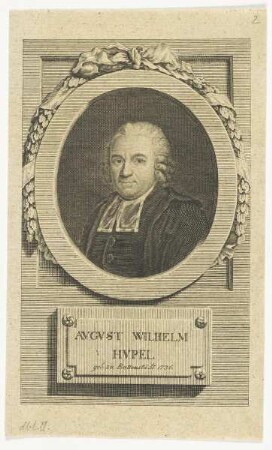 Bildnis des Avgvst Wilhelm Hvpel