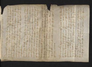Fragment: Urkunde, lat. (14. Jh., s. a. vorderer Spiegel)